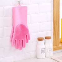 Silicone Washing Gloves – 2pcs Full Finger Scrubber