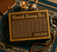 Premium Umrah Saving Box – 210,000 PKR Goal