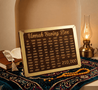 Premium Umrah Saving Box – 210,000 PKR Goal