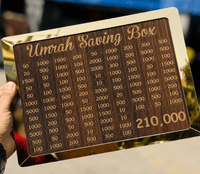 Premium Umrah Saving Box – 210,000 PKR Goal