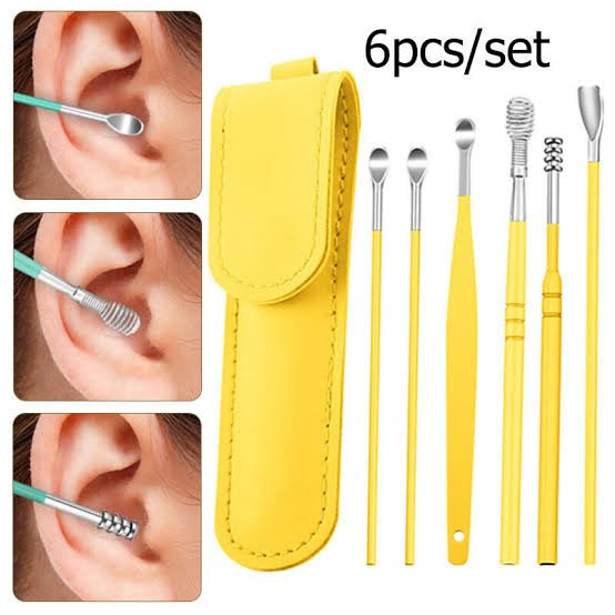 Ear Wax Cleaning Kit – 6 Pcs Stainless Steel Picks