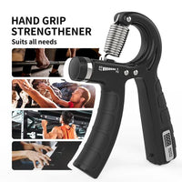 Hand Gripper with Counter – Adjustable Strength Trainer