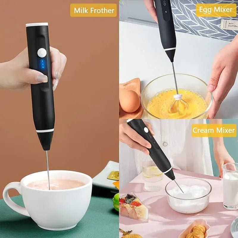 Electric Milk Frother – Coffee & Latte Foam Maker