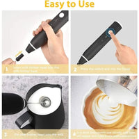 Electric Milk Frother – Coffee & Latte Foam Maker
